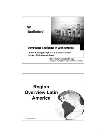 Compliance Challenges in Latin America - Society of Corporate ...