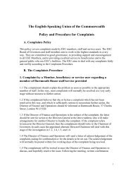 ESU Complaints Policy - The English-Speaking Union