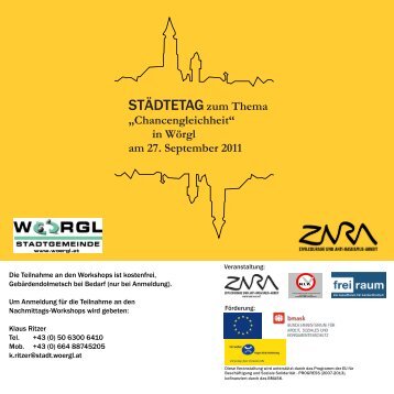 WÃ¶rgl StÃ¤dtetag Programm - Zara