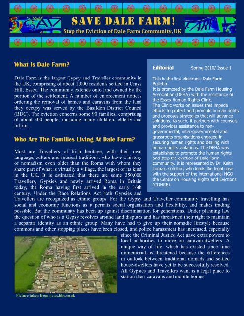 Dale Farm Bulletin issue 1.pdf - International Alliance of Inhabitants