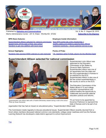 To view the Express, click here. - Wichita Public Schools