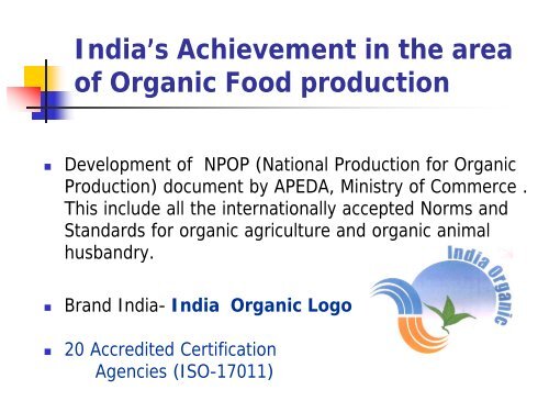 HRD in Organic Farming and Organic Products