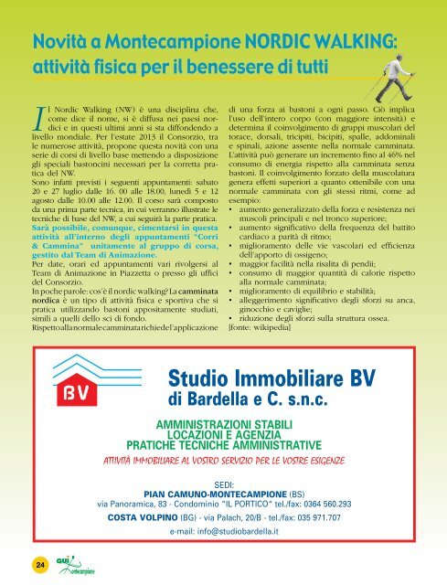 qui montecampione nÂ°1 estate-autunno 2013 [5,3 M] - Consorzio di ...