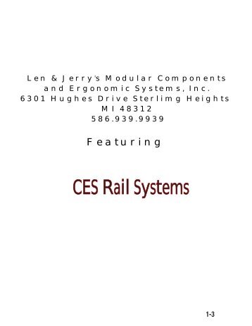 Rail, Jib Cranes and Track Systems Catalog - Ces-mh.com
