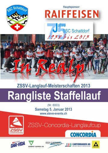 Rangliste Staffellauf