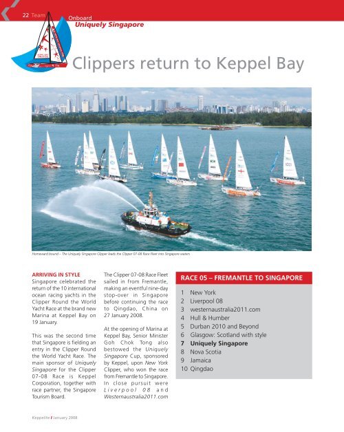 January 2008 - Keppel Corporation