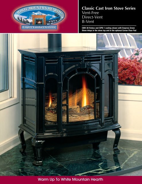 Empire Cast Iron Medium Vent Free GAS Stove - VFD30CC