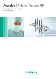 Aesculap S4Â® Spinal System FRI - MEDICURE implantes