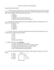 Newton's Third Law of Motion Quiz Answers - Alex