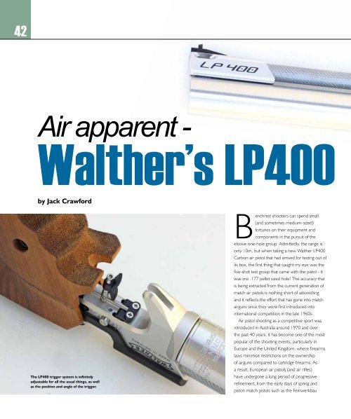 Air apparent - Walther's LP400 Carbon - Frontier Arms