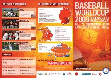 Flyer - Baseball WM 2009