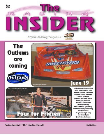 Fonda Speedway - The Leader Herald