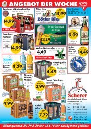 ANGEBOT DER WOCHE - Getränkefachmarkt Scherer