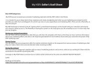 My HSR Seller Xsell Sheet