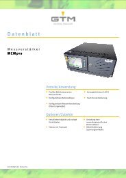 Datenblatt Serie MCMpro - GTM GmbH