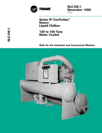 Trane Water-Cooled Chiller Model RTHB Brochure RLC-DS-1