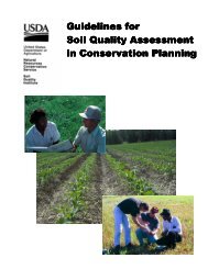 Guidelines for Soil Quality Assessment in Conservation Planning