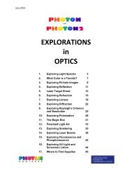 Explorations In Optics - New England Board of Higher Education