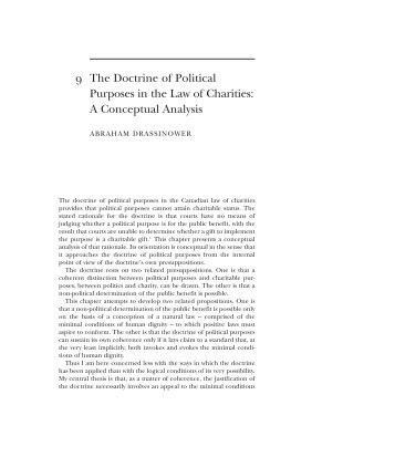 9 The Doctrine of Political Purposes in the Law of ... - Sector Source