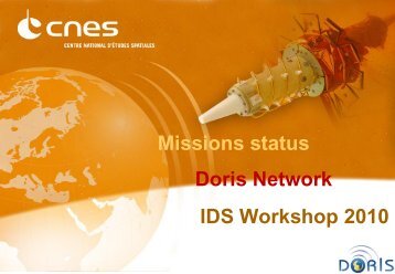 Mission status, DORIS network, IDS Workshop 2010