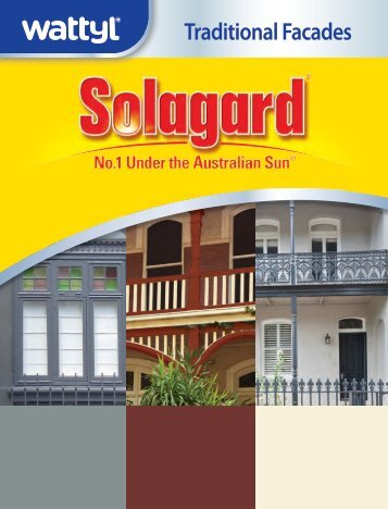 Solagard Traditional Facades Brochure - Wattyl