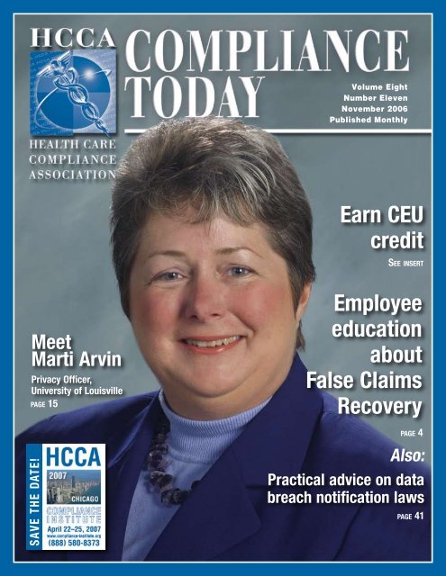 Internal Audit and Compliance - Health Care Compliance Association