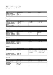 Bijbel- en liedrooster groep 1-4 Week 2 Week 3 Titel ... - SPCOL