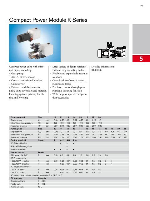 Program Information Mobile  Hydraulics, Mobile ... - Bosch Rexroth AG