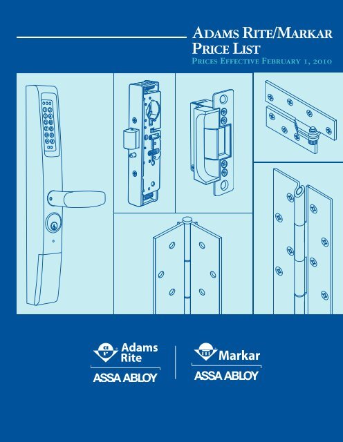 Markar only Feb 2010 Price List - Access Hardware Supply