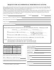 BMI/ASCAP Request Form - Region 21