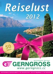 Jahreskatalog 2012 - Reisebüro Gerngross GmbH