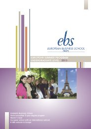 attached brochure in PDF - EBS Paris