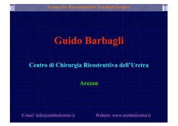 Guido Barbagli - Urethral Center