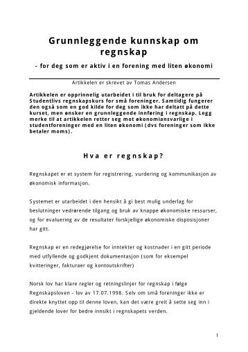regnskapsartikl.. - SiO