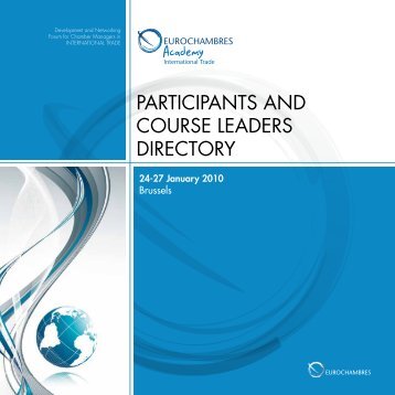 participants and course leaders directory - Eurochambres Academy
