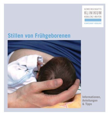 Stillen von Frühgeborenen - Gemeinschaftsklinikum Koblenz-Mayen