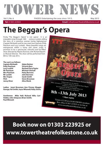 Beggar's Opera - Tower Theatre Folkestone