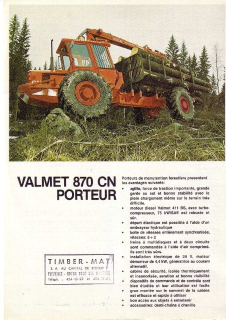 Valmet 870 CN Forwarder