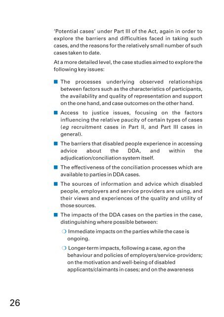 Monitoring the Disability Discrimination Act (DDA) 1995 - Centre for ...