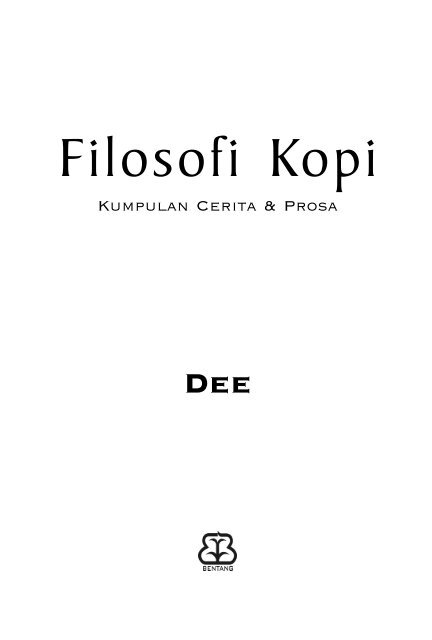 Filosofi Kopi
