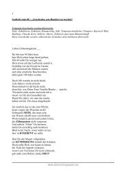 1 Gedicht zum 40. : „Geschenke, um Hundert zu werden“ Folgende ...