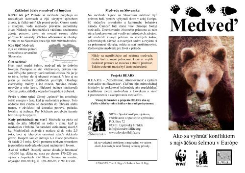 stiahni PDF - Medvede SK