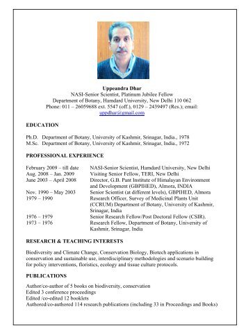 Biodata - National Biodiversity Authority