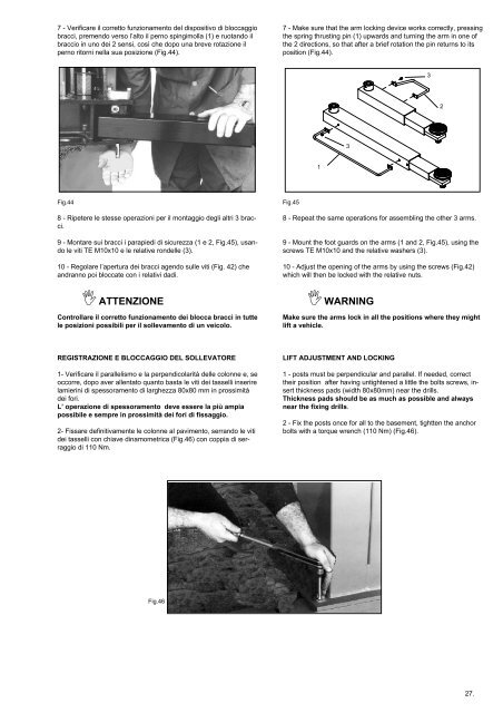 IATTENZIONE - V-Tech Garage Equipment