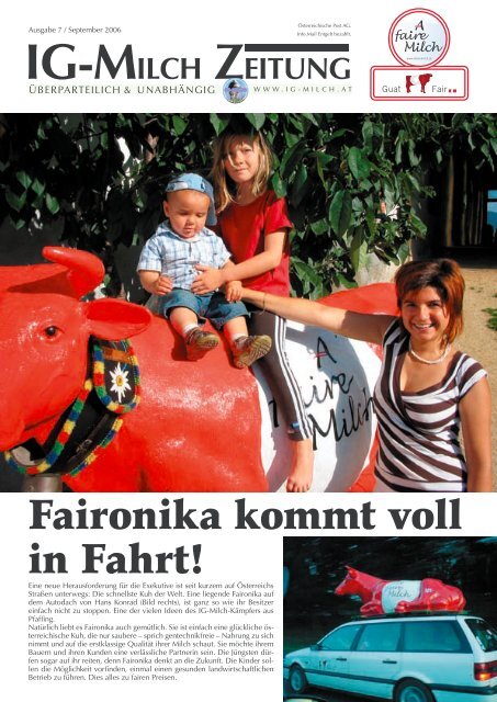 Faironika kommt voll in Fahrt! - IG-Milch