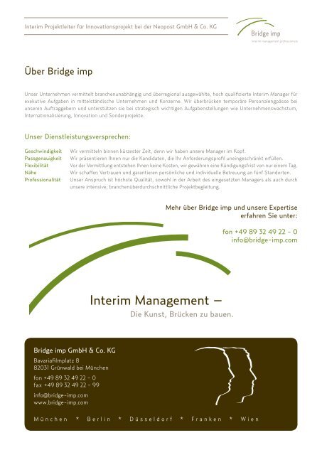 Case Study - Bridge IMP