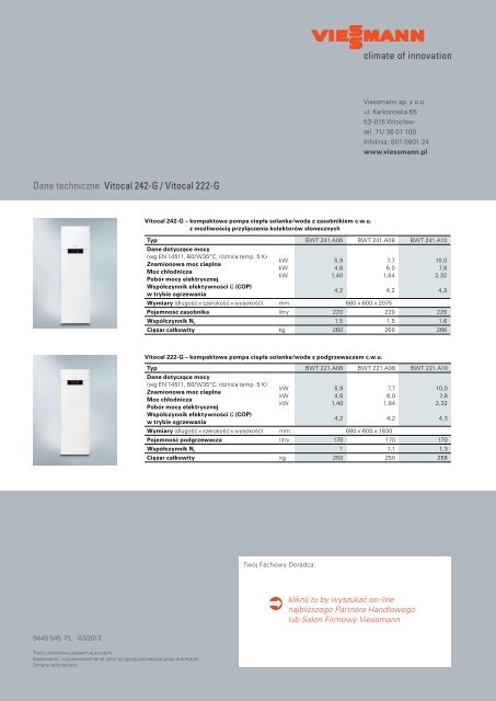 Vitocal 222-G - Viessmann