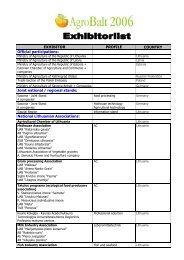 EXHIBITOR PROFILE COUNTRY Official participations ... - IFW Expo