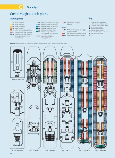 Costa Magica deck plans