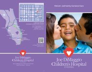 View Brochure - Joe DiMaggio Children's Hospital